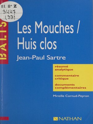 cover image of Les Mouches. Huis clos
